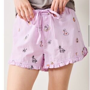 Printfresh Lavender Pajama Shorts